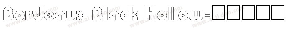 Bordeaux Black Hollow字体转换
